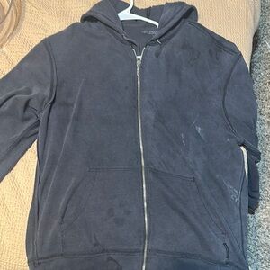 Gray Zip-Up Hoodie